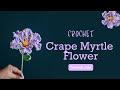 Crochet Crape Myrtle Flower 
