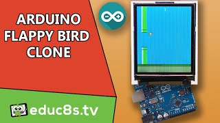 Arduino Game Project: Flappy Bird game Clone with a 1.8" color TFT display (ST7735) screenshot 3