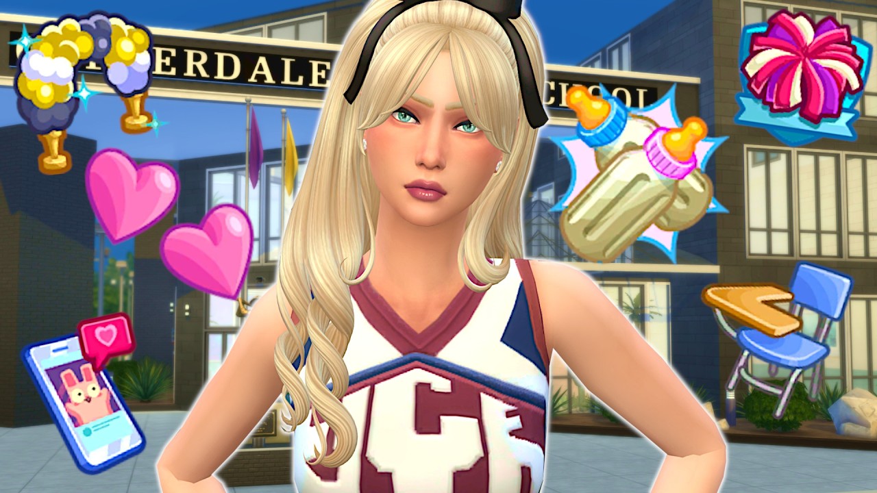 Can my teen cheerleader sim deal with her pregnancy crisis? // Sims 4 storyline