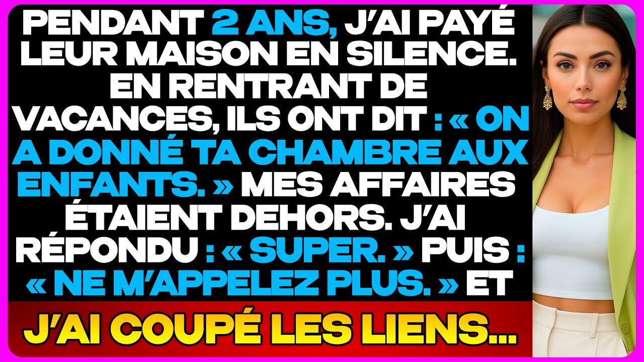 J’Ai Payé Leurs Factures 2 Ans. Ils M’ont Jetée Dehors Et Donné Ma Chambre À Leurs Gosses...