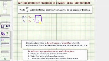 Ex 2: Simplify an Improper Fraction