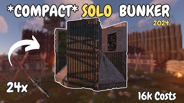 Affordable & COZY Solo BUNKER 24+ Rockets (Guide) / Rust Base Design *2024*