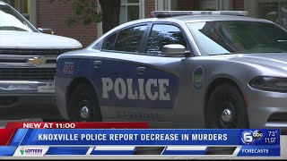 Knoxville police report decrease in murders