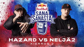 Kierros 2: Hazard vs Neljä2 | Red Bull Sana Sanasta