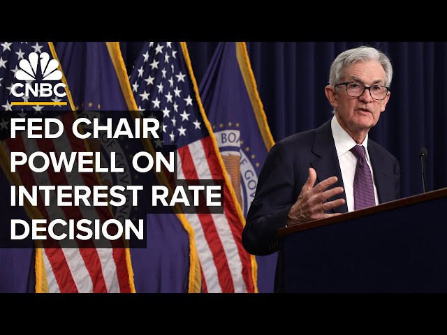 Federal Reserve Chair Powell speaks after Fed kept interest rates ...