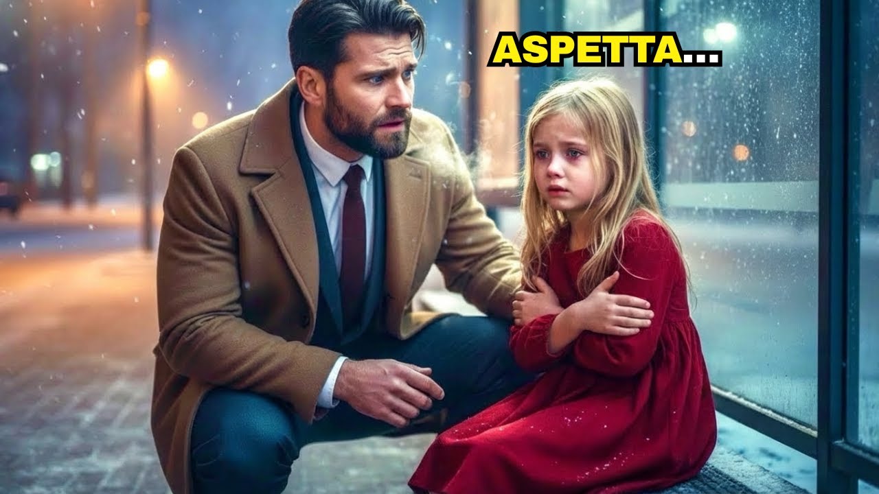 “ASPETTA…” LA BAMBINA INFREDDITA SUSSURRÒ ALLA FERMATA DELL’AUTOBUS AL MILIONARIO STAVA PARTENDO