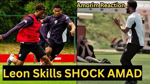 Moment Diego Leon Challenged Amad Diallo in One-on-one Duels in Training, Look at his Skills!!