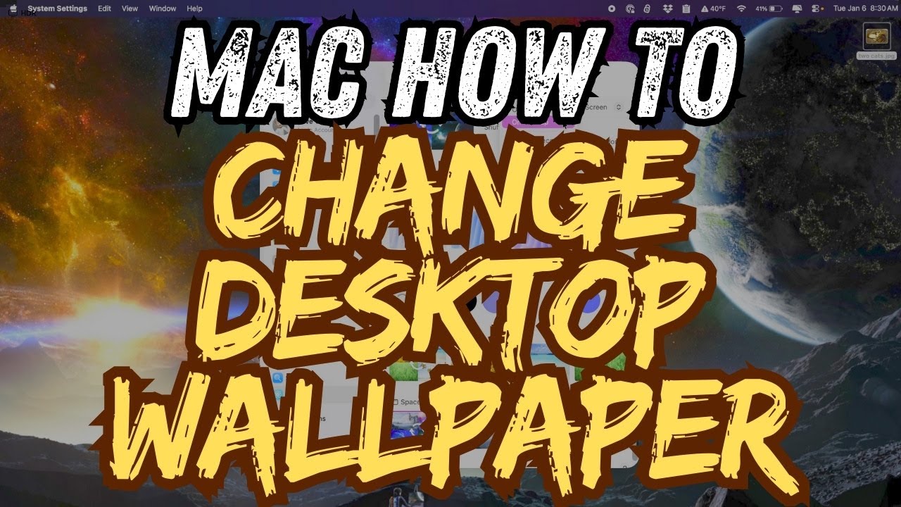 Инструкция для macOS: Как изменить обои рабочего стола на любимую фотографию