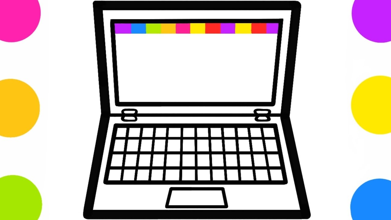 COMO DESENHAR UM NOTEBOOK FÁCIL - YouTube