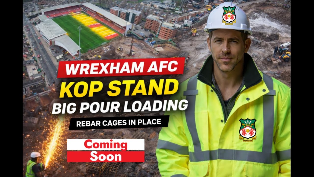 Новости о строительстве трибуны Коп футбольного клуба «Рексем»