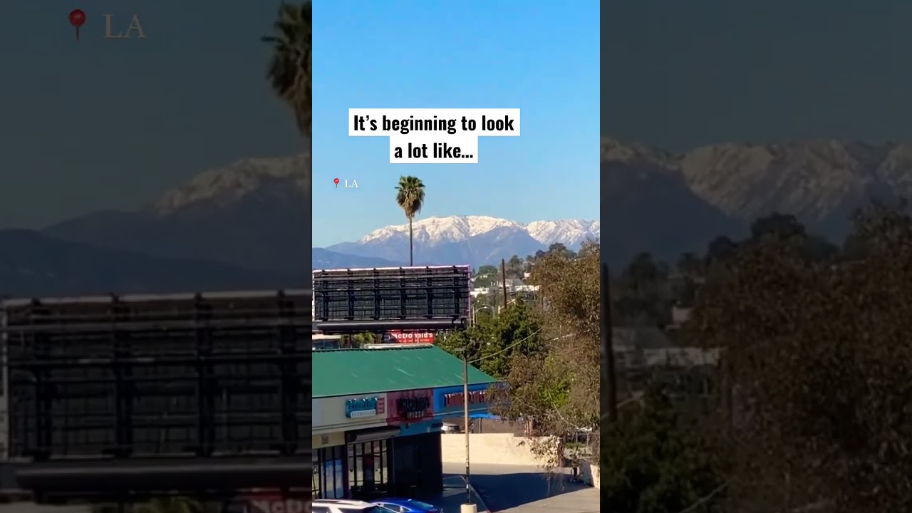 How is it SNOWING in Los Angeles?! 