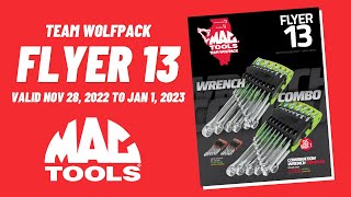 Mac Tools Flyer 13 | Team Wolfpack | Valid Nov 28, 2022 to Jan 1, 2023