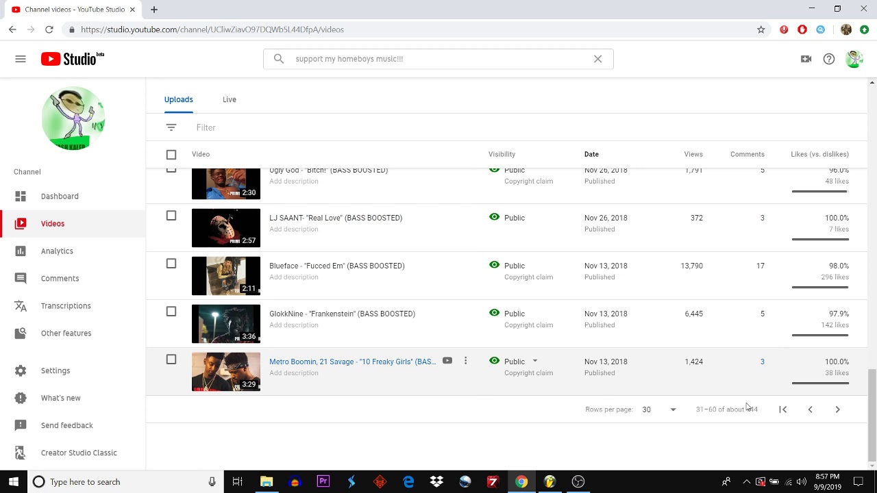 UNPRIVATING VIDEOS! (PRIMEBASS DB CHANNEL UPDATE)