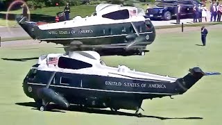 Marine One Sikorsky VH-3D Sea King Helicopter, President Donald J. Trump