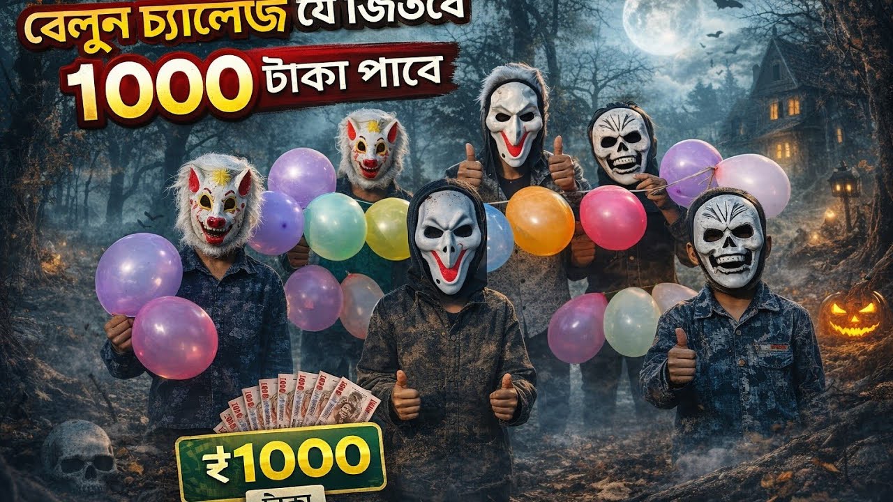 বেলুন চ্যালেঞ্জ | যে জিতবে সে পাবে 1000 টাকা 💰 | Kids Fun Challenge