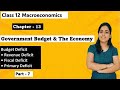 budget deficit| revenue deficit| fiscal deficit| primary deficit| class 12 macroeconomics| in hindi