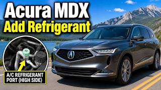 ACURA MDX - Adding refrigerant for air conditioner