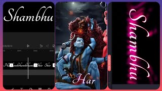 SHIVRATRI 🚩MAHASHIVRATRI SPECIAL GLOWING LYRICS STATUS EDITING( BEAT TO BEAT  )TUTORIAL IN HINDI screenshot 5