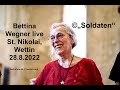 Capture de la vidéo Bettina Wegner ©"Soldaten" 28.8.22 Live St. Nikolai Wettin Templersommer, Gitarre: Jens-Peter Kruse