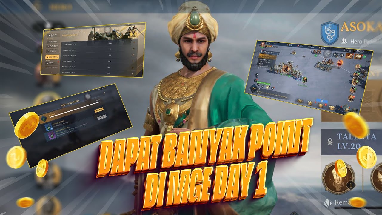 Mightiest Governor Event(MGE) cara dapetin banyak point - Age of Empire Mobile | Day 1
