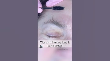 Trimming long curly #brows #browexpert #browtips #browshaping #eyebrows #beforeandafter #shorts