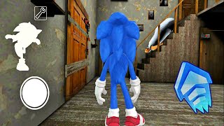 Play as Sonic the Hedgehog in Granny Chapter Two | Hellicopter Escape