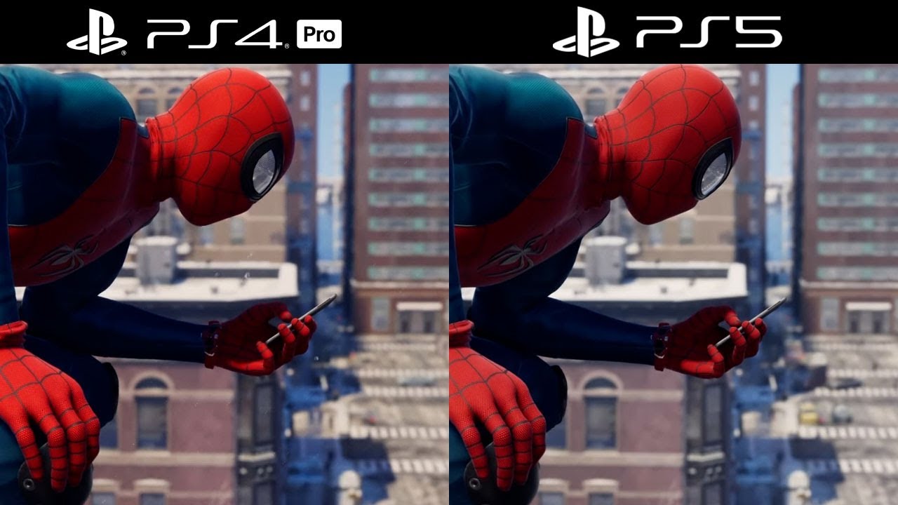 Spider Man Miles Morales Ps5 Vs Ps4 Pro Graphic Comparison Gameplay 4k