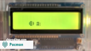 Arduino LCD Pacman animation - Chareditor.com