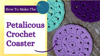 Free Easy Crochet Coaster Pattern - A Quick Stash Buster Crochet Pattern to Use Up Your Scrap Yarn
