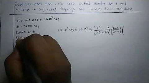 ¿Cuántos años tendría si durara 1 millón de segundos?