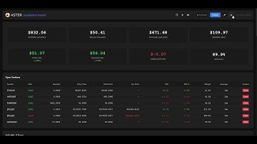 Aster DEX Trading Bot DEMO - Free Open Source Liquidation Hunter Bot with Live Dashboard