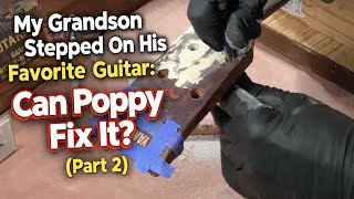Download Lagu My Grandson Stepped On His Favorite Guitar: Can Poppy Fix It? (Part 2) MP3