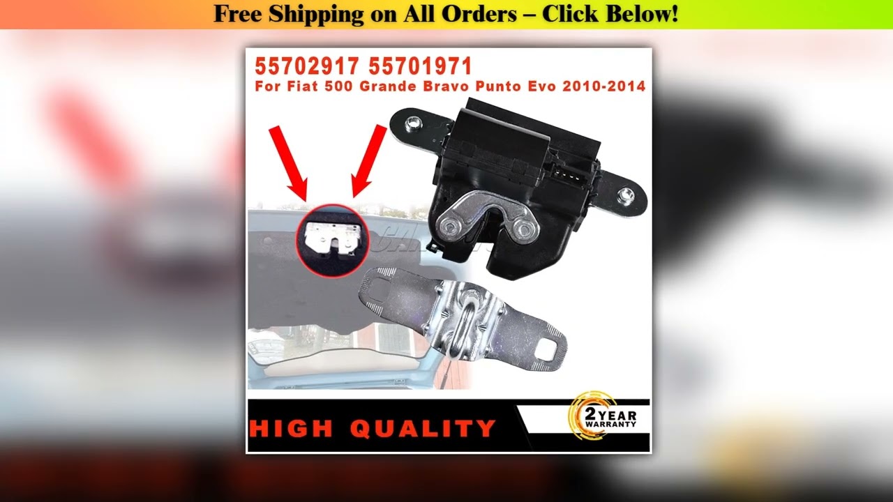 For Fiat 500 VauxhallOpel Astra Corsa Meriva New Trunk Lock Tailgate Door Lock Latch Actuator