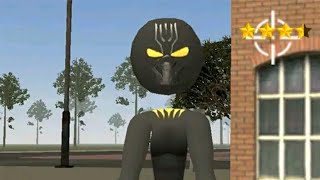 Real Black Panther Stickman Rope Hero Vice Town City Game Video screenshot 5
