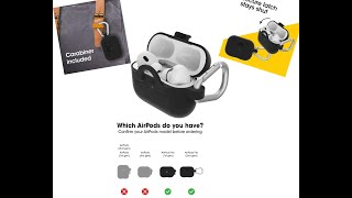 Otter Box  Soft Touch Case for Air Pods Pro (1st & 2nd Gen) - BLACK TAFFY screenshot 2