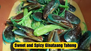 Sweet and Spicy Ginataang Tahong | Mussels in Sweet and Spicy Coconut Milk | Lutong Pinoy Recipe