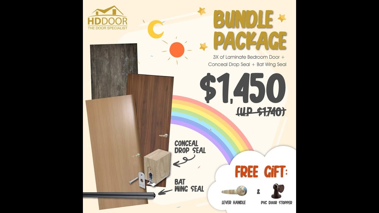 Relax Comfortably with our bedroom doors with free gift | Singapore Bundle Promotions