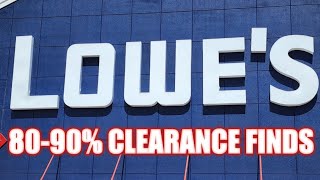 lowe clearance