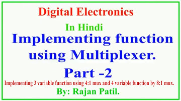 Implemetation of function using multiplexer part-2.