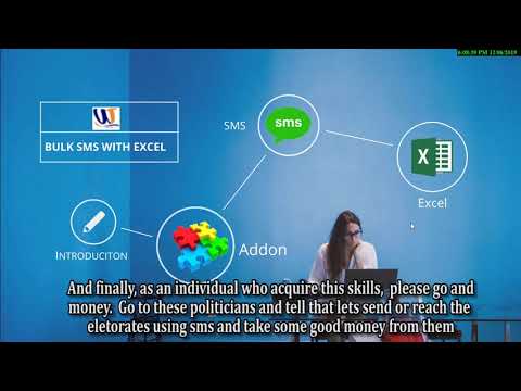 Send Bulk SMS using excel (part one)
