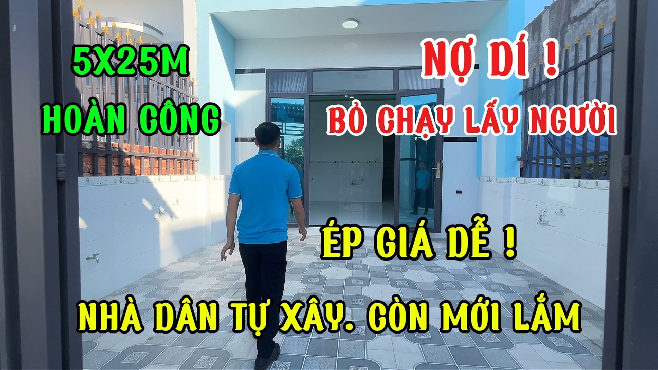 nợ dí chủ chạy mất dép. cuối năm a/c săn nhà ngộp vào hót liền căn này 5x25m dân tự xây còn mới lắm