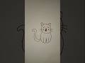 How to draw a cute cat 🐈 😻 🐈‍⬛. ...Easy cat drawing. ....Drawing shorts. ..
