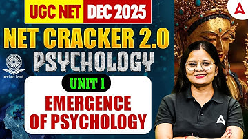 UGC NET Psychology | UGC NET Psychology Unit 1 Emergence Of Psychology By Anjali Mam