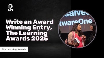 Write an Award Winning Entry, The Learning Awards 2025 | The Learning and Performance Institute