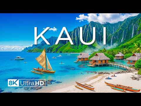 Kauai, Hawaii 8K UHD – Emerald Cliffs, Tropical Beaches & Island Paradise