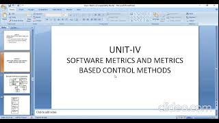 Introduction to Software metrics