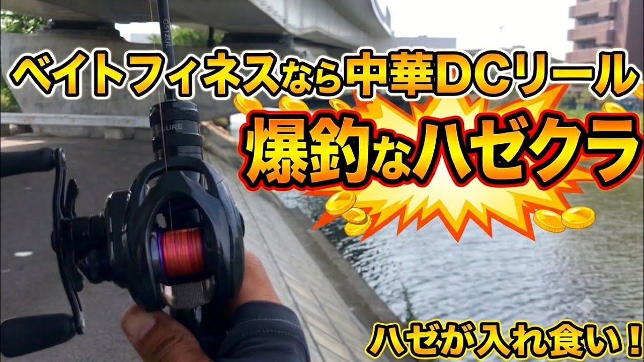 ベイトフィネスなら爆釣なハゼクラ 中華DCリール ルアーでハゼ釣り