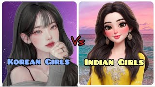 Korean Girls 💜 VS Indian Girls 💕|Dress 🥻/Nails 💅/Shoes 👠/Gloves 🧤/Makeup Brush 🖌️/#Long#SnowSumi❄️#.
