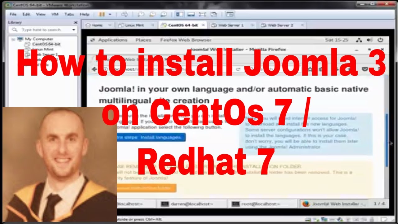 How To Install Joomla 3 On CentOs 7 Redhat 7 Linux RHEL YouTube