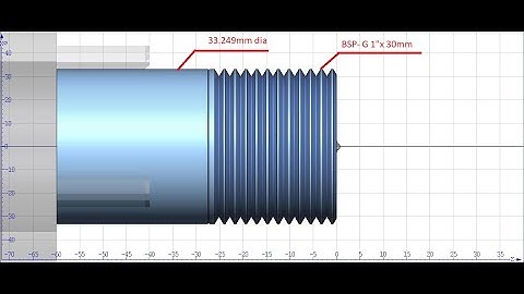 SIEMENS - SINUMERIK-SINUTRAIN Programming of External Thread Turning - Cycle 99 - BSP G 1"